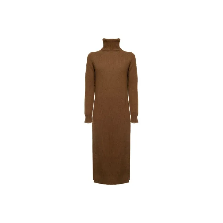 MaxMara Long Sleeved Dresses Women's Brown-0