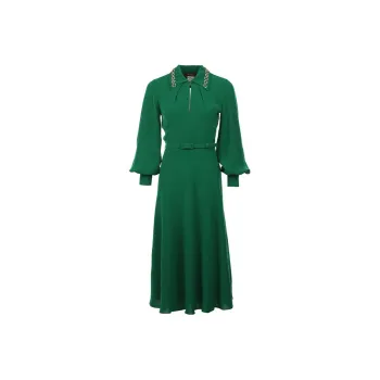 MaxMara Long Sleeved Dress Women's Green