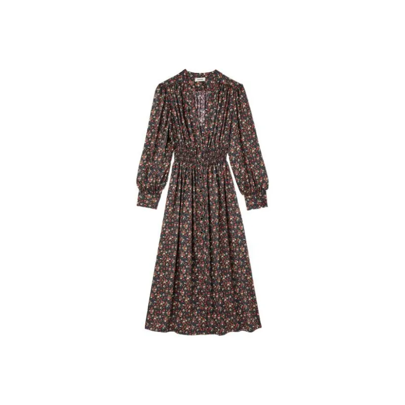 Sandro Long Sleeved Dresses Women's Multicolor-0