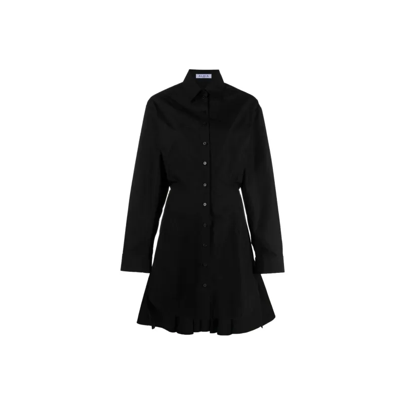 Alaia Long-Sleeved Dresses Women's Black-0