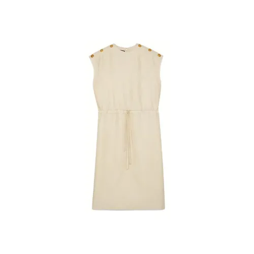 GUCCI Sleeveless Dress Women's Ivory White
