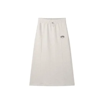 LEDIN Knit Long Skirts Women's Light Gray