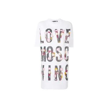 LOVE MOSCHINO Short Sleeved Dresses Women's White