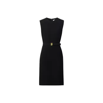 Burberry Sleeveless Dress Women's Black