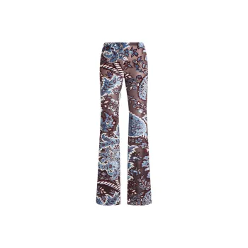 ETRO Tulle Jacquard Velvet Trousers