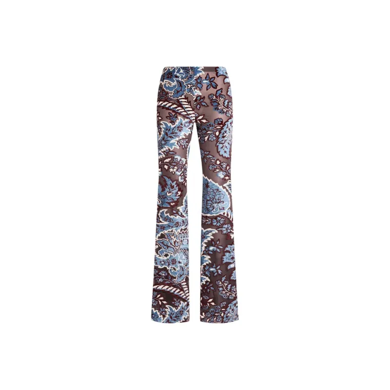 ETRO Tulle Jacquard Velvet Trousers-0
