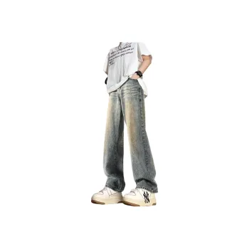 BENGEN Jeans Unisex Washed Color