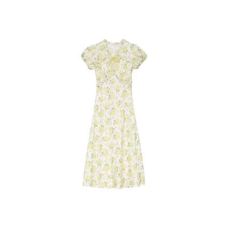 DOEN ORIANNA DRESS Short-Sleeved Dresses Women's Lemon-0