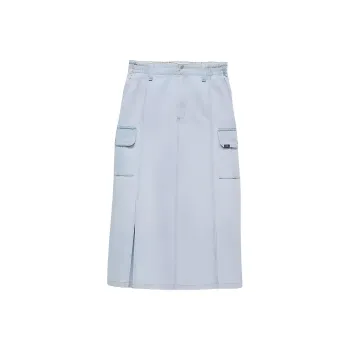 Vans Sidewalk Denim Long Skirts Women's Stone Creek Blue