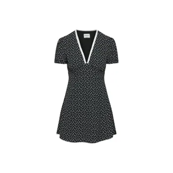 ARITZIA FW24 Sunday Best Mille Dress Short-Sleeved Dresses Women's Black/White