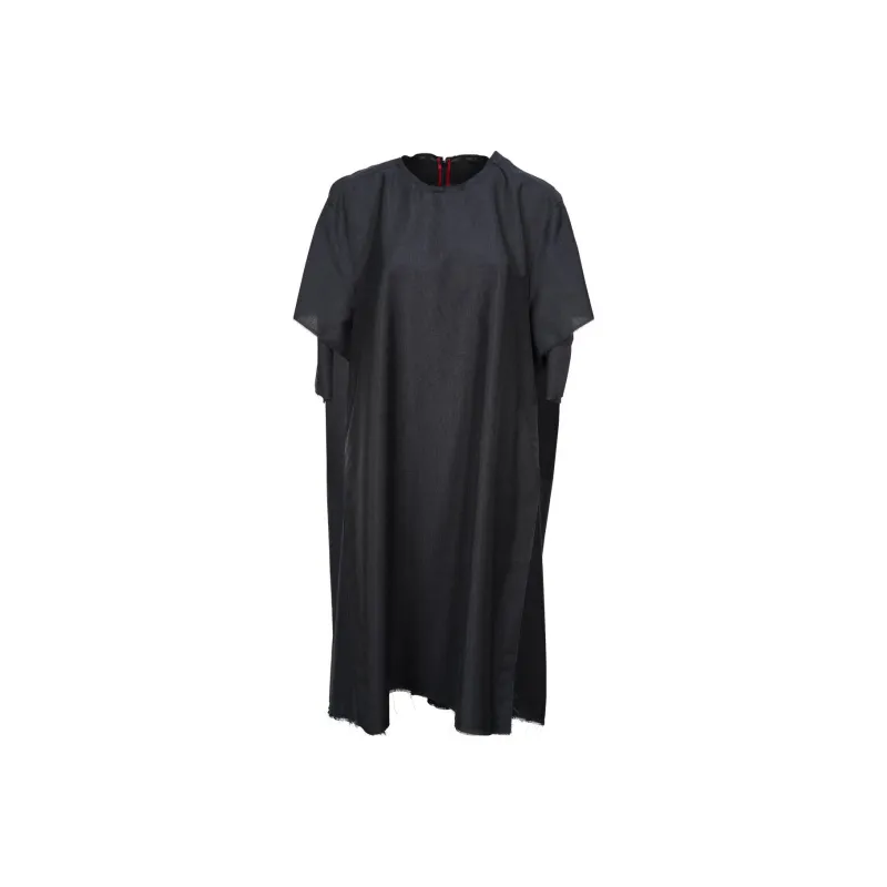 Maison Margiela Crewneck Frayed Edge Dress-0