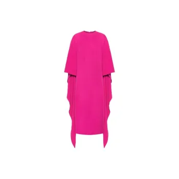 Valentino Short-Sleeved Dresses Women's Rose Red