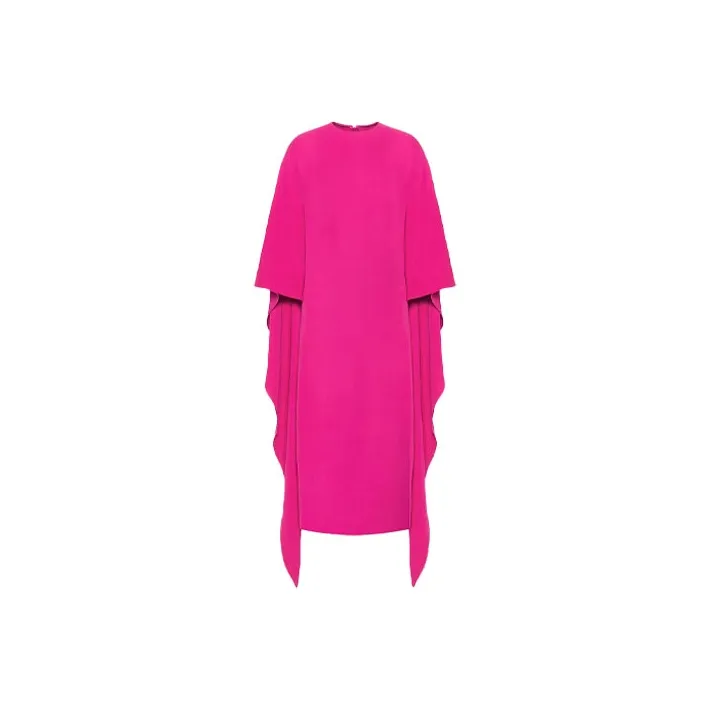 Valentino Short-Sleeved Dresses Women's Rose Red-0