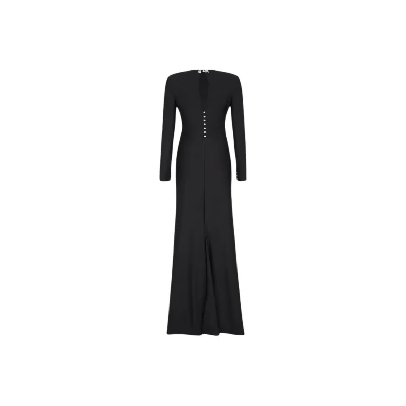 SONIA RYKIEL SS24 Long-Sleeved Dresses Women's Black-0