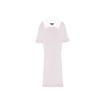 GCDS Contrasting-collar Mini Dress
