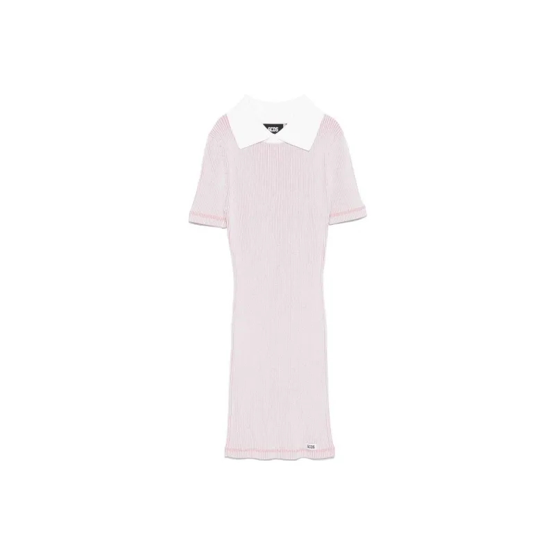 GCDS Contrasting-collar Mini Dress-0