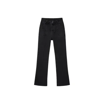 SEENFAAN Flared Pants Jeans Women's