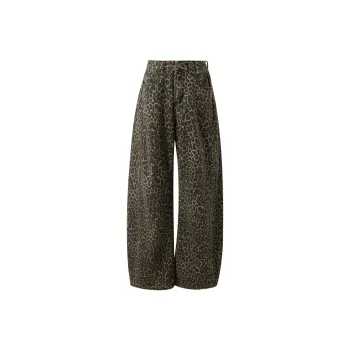 3COLOUR Jeans Women's Khaki Geometric