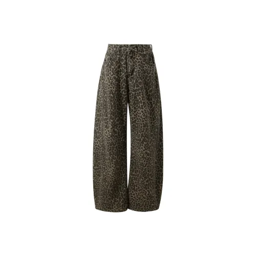 3COLOUR Jeans Women's Khaki Geometric