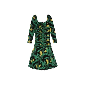 GANNI Long-Sleeved Dresses Women's Green