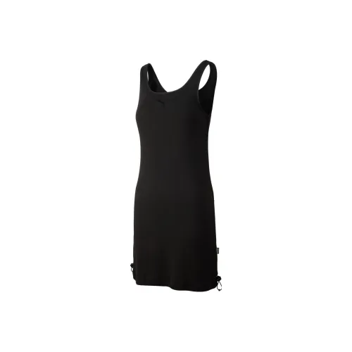 PUMA Humming 3,SS23 Chinese Culture Tribute Series Sleeveless Dresses Women's Black