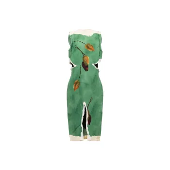 PRADA Sleeveless Dresses Women's Green
