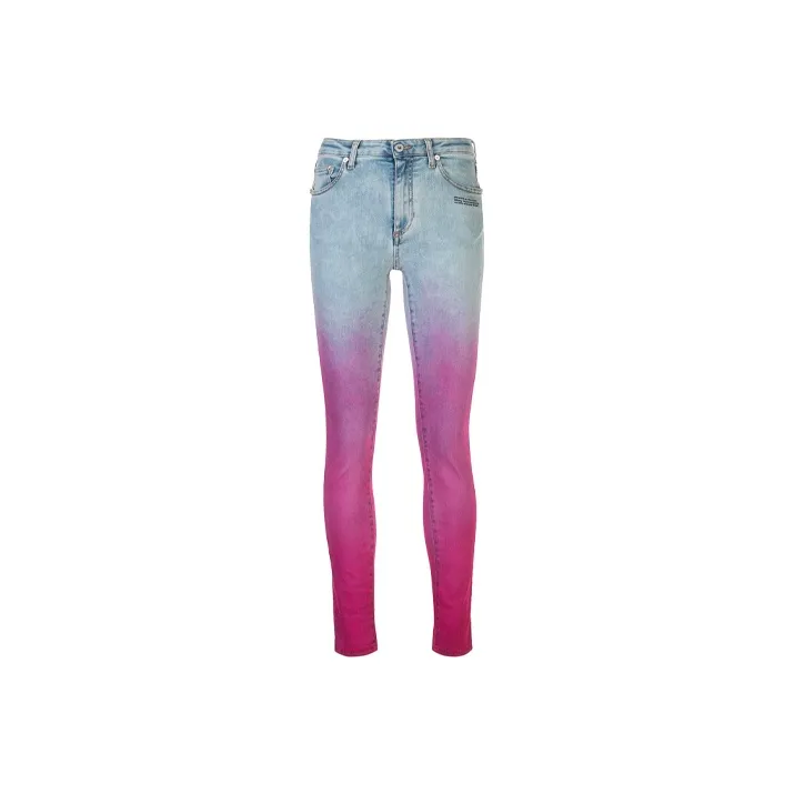 OFF-WHITE SS21 Jeans Women's Red-0