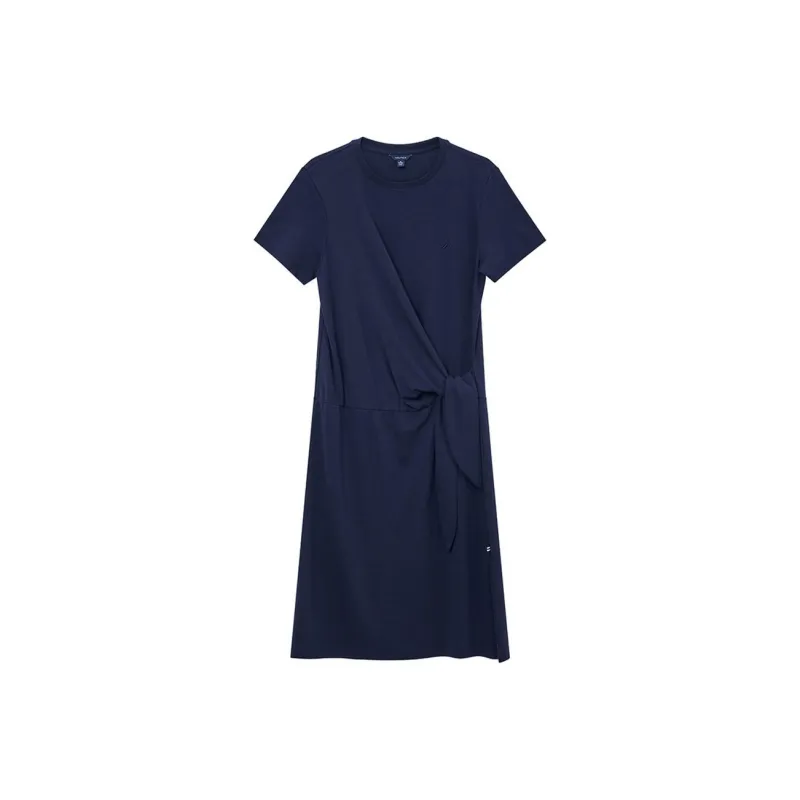 NAUTICA Short Sleeved Dress Women's Navy Blue-0