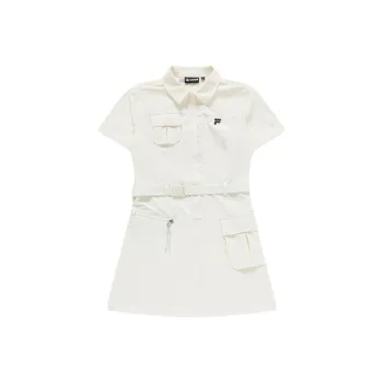 FILA FUSION URBAN TECH SS24 Short Sleeved Dresses Women's Maple White