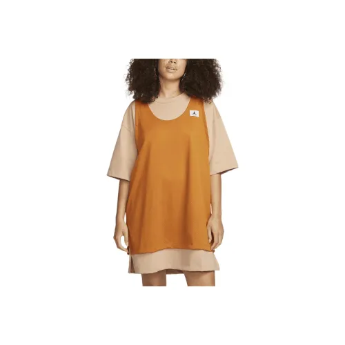 JORDAN Essentials Sleeveless Dresses Women's Yellow