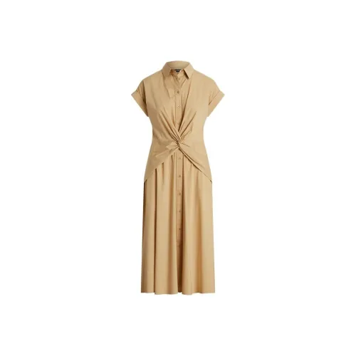 Polo Ralph Lauren Short-Sleeved Dresses Women's Brown