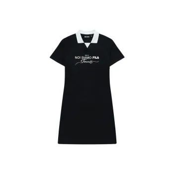 FILA FUSION Short Sleeved Dresses Women's Pitch Black