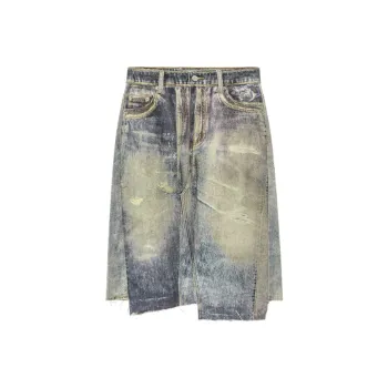 NO ONE ELSE Denim Long Skirts Women's Denim Blue