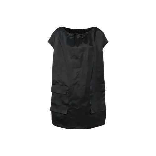 MM6 Maison Margiela Drawstring neck Cargo Minidress