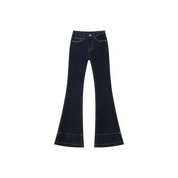 FAWENXIANGZI Jeans Women's Denim Blue