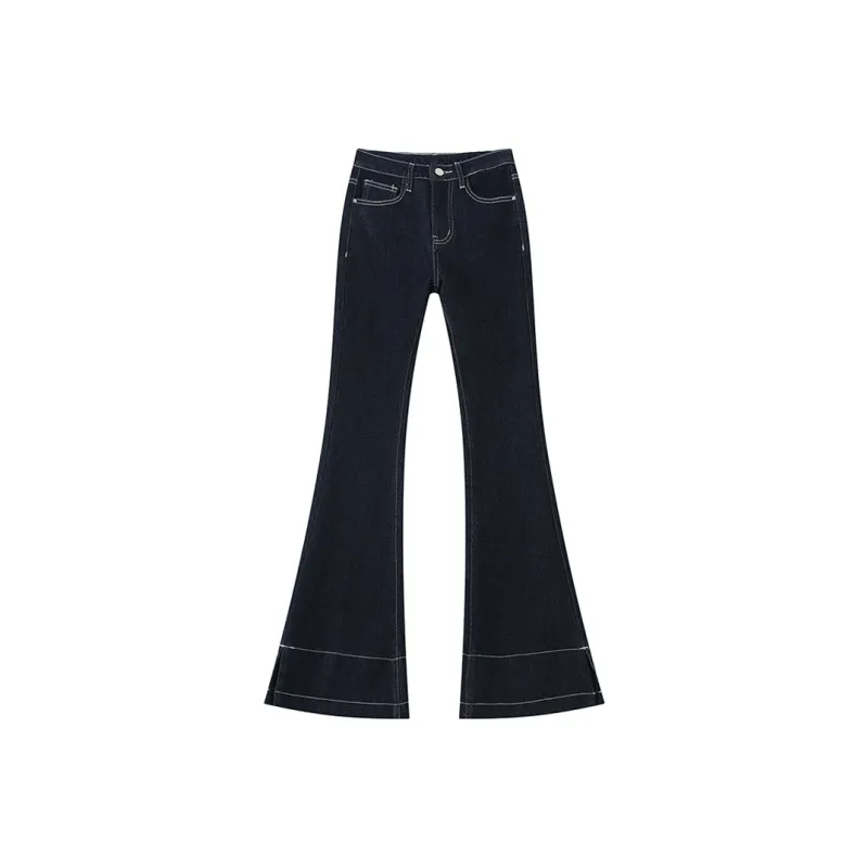 FAWENXIANGZI Jeans Women's Denim Blue-0