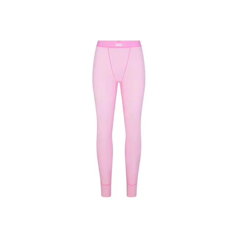 SKIMS Valentine's Day COTTON RIB LEGGING Leggings Women's BUBBLE GUM/Bubble Gum Color-0