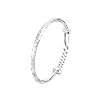 Bear Silversmith 999 Fine Silver Sterling Silver Bangle Women's