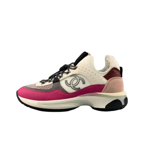 CHANEL 22B Low Top Casual Shoes Women's White Pink Purple