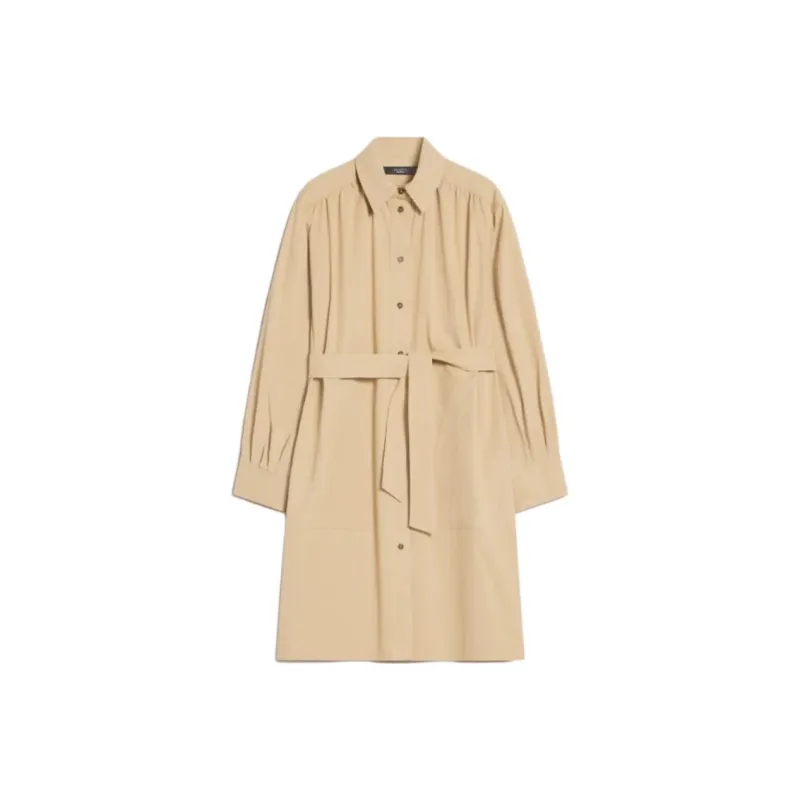WEEKEND MaxMara Long Sleeved Dresses Women's Beige-0
