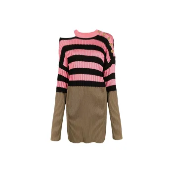BALMAIN Long-Sleeved Dresses Women's Pink
