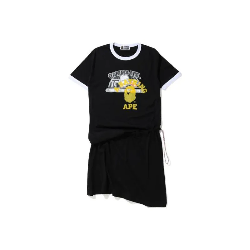 A BATHING APE Short Sleeved Dresses Women's-0