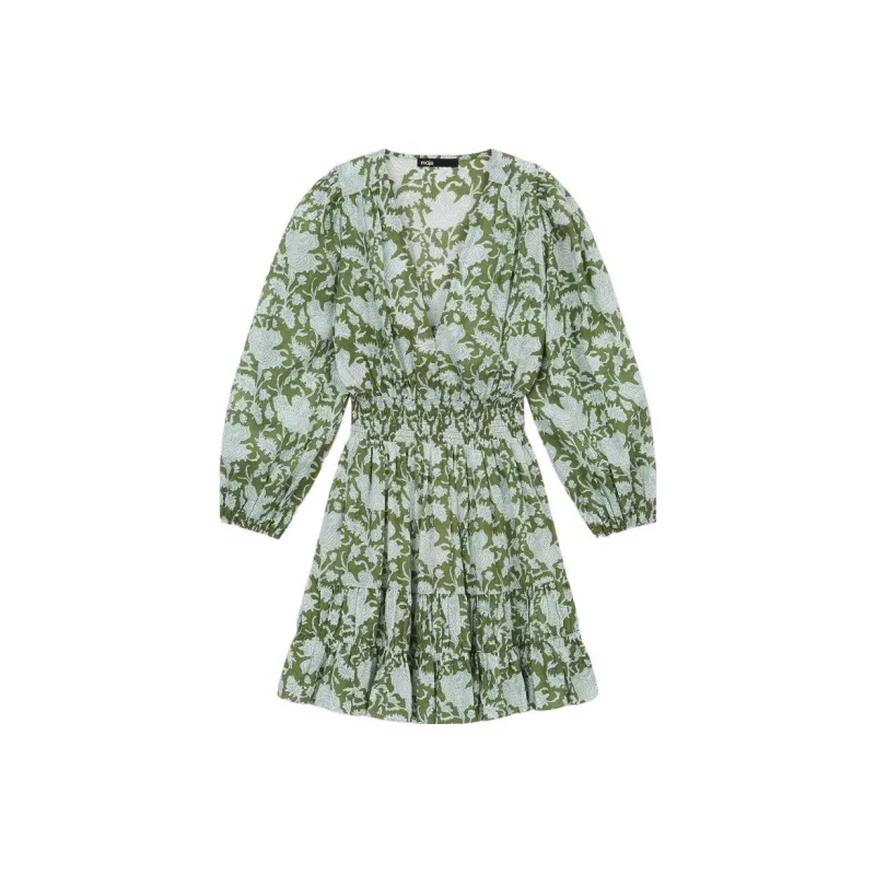 Maje Long-Sleeved Dresses Women's Green-0