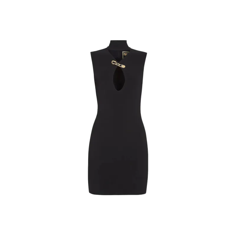 Versace X FENDI X VERSACE Sleeveless Dresses Women's Black-0