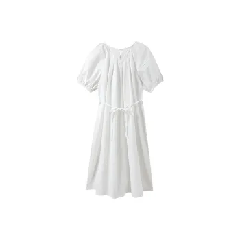 Adeworn Short Sleeved Dress Women's White