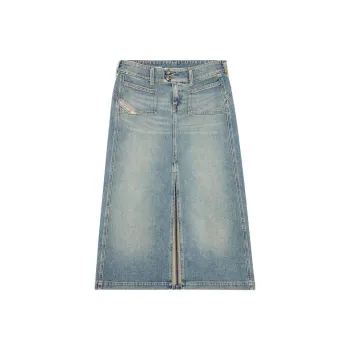 DIESEL De-Hush Midi Denim Skirt
