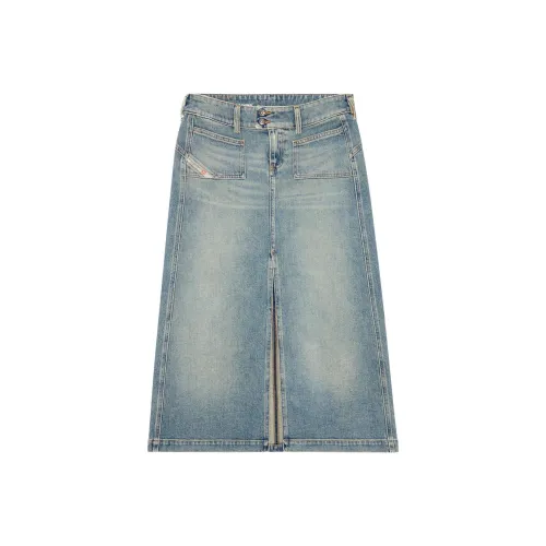 DIESEL De Hush Midi Denim Skirt