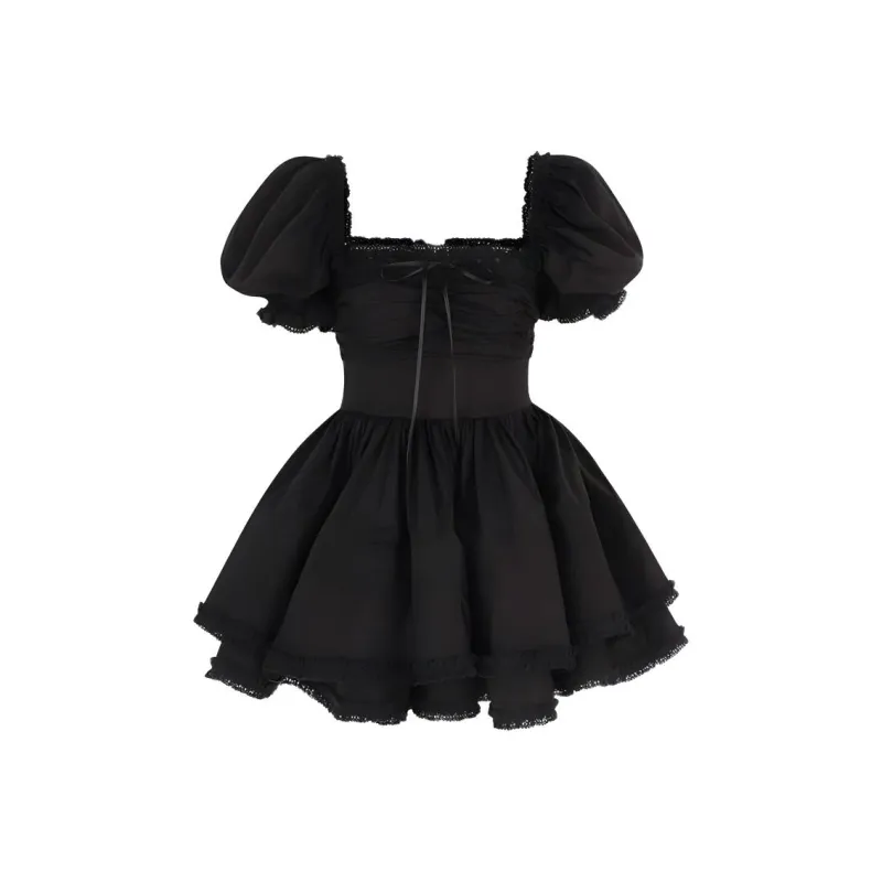 Selkie Collection FW24 Short Sleeved Dresses Women's Black-0