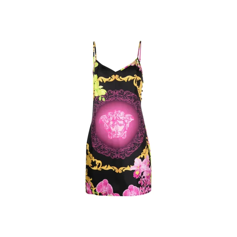 VERSACE Slip Dress Women's Purple-0