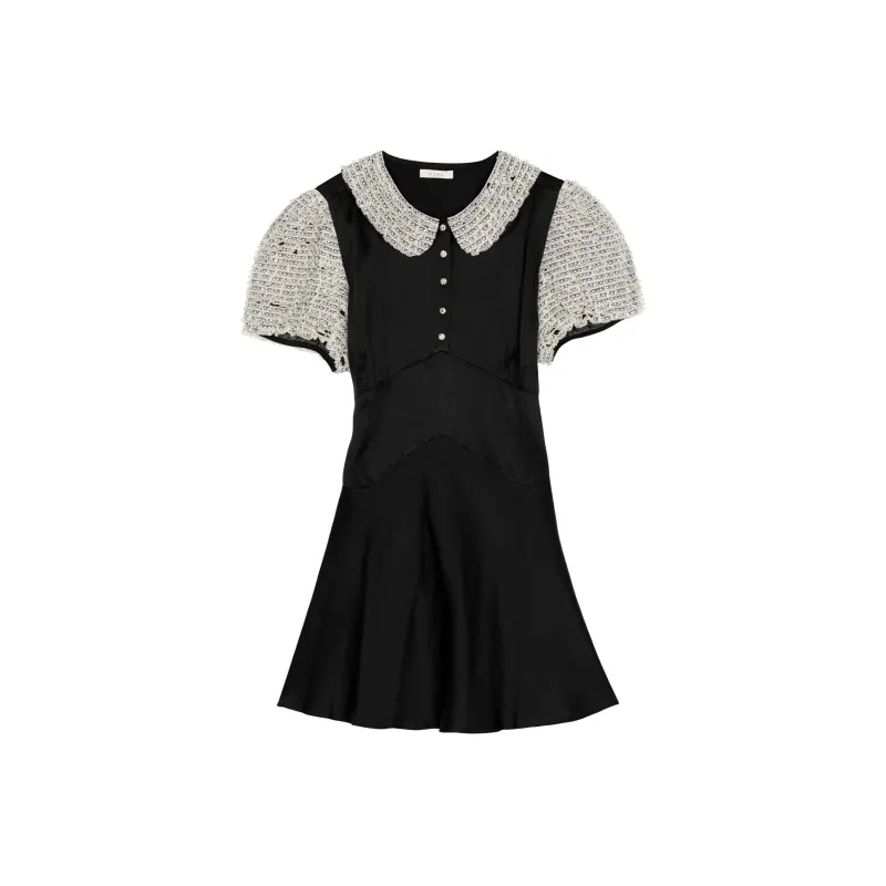 DOEN MIRANDA DRESS Short-Sleeved Dresses Women's Black-0